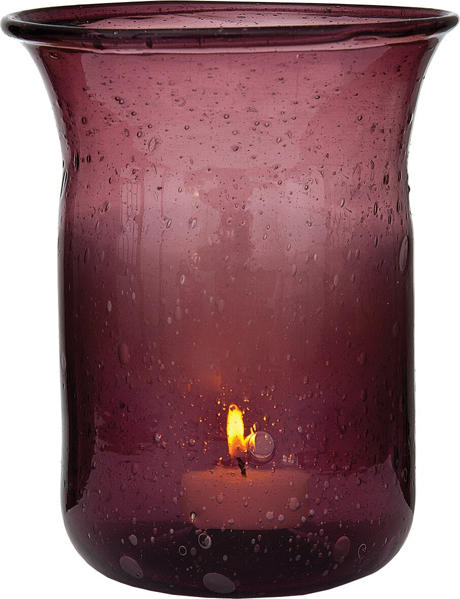Port Red Tidal Recycled Glass Tall Vase