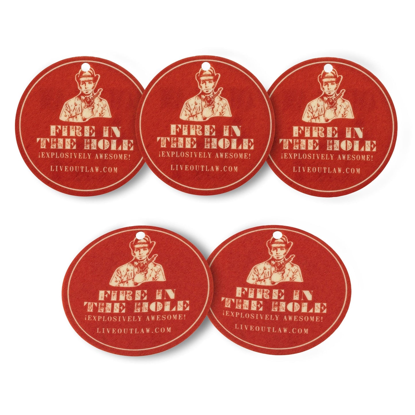 Outlaw Fire In The Hole Air Fresheners