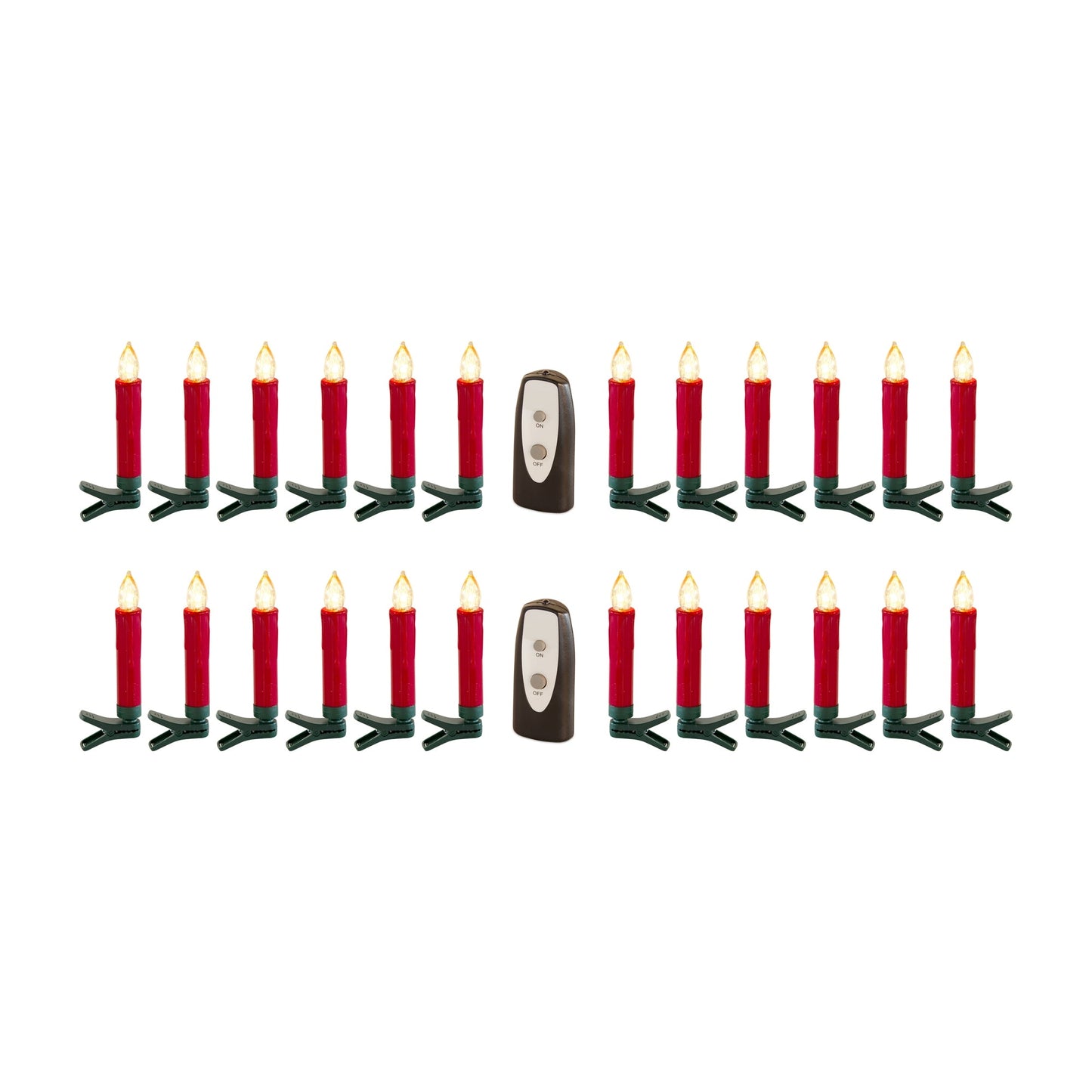 LED Clip on Taper Candle with Remote (Set of 24)