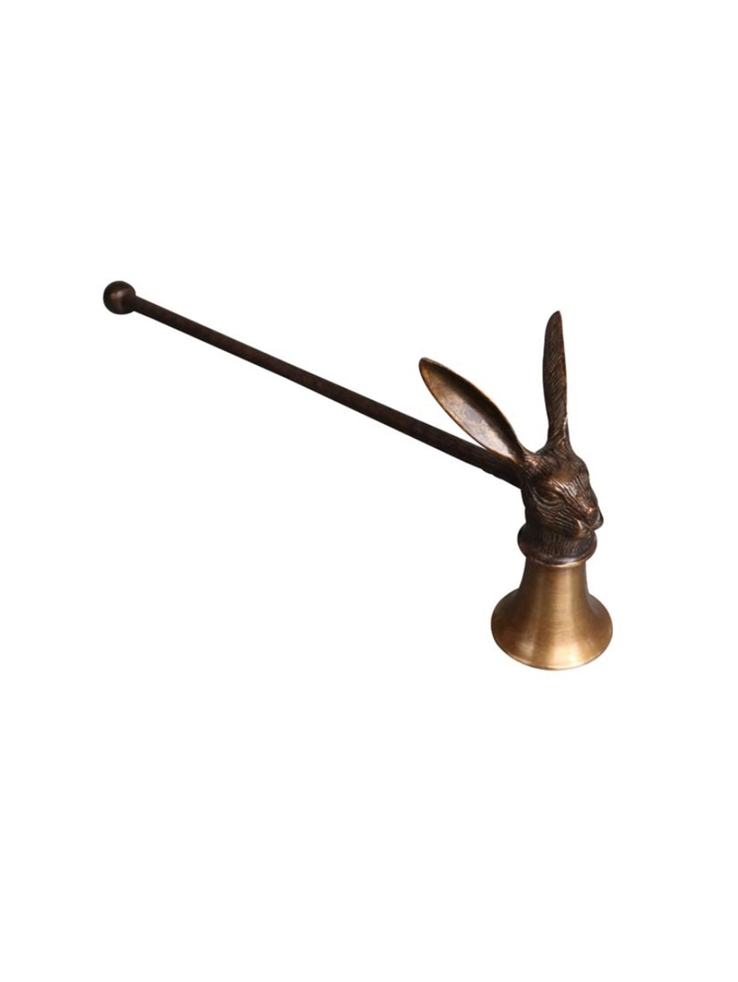Brass and Iron Rabbit Candle Snuffer