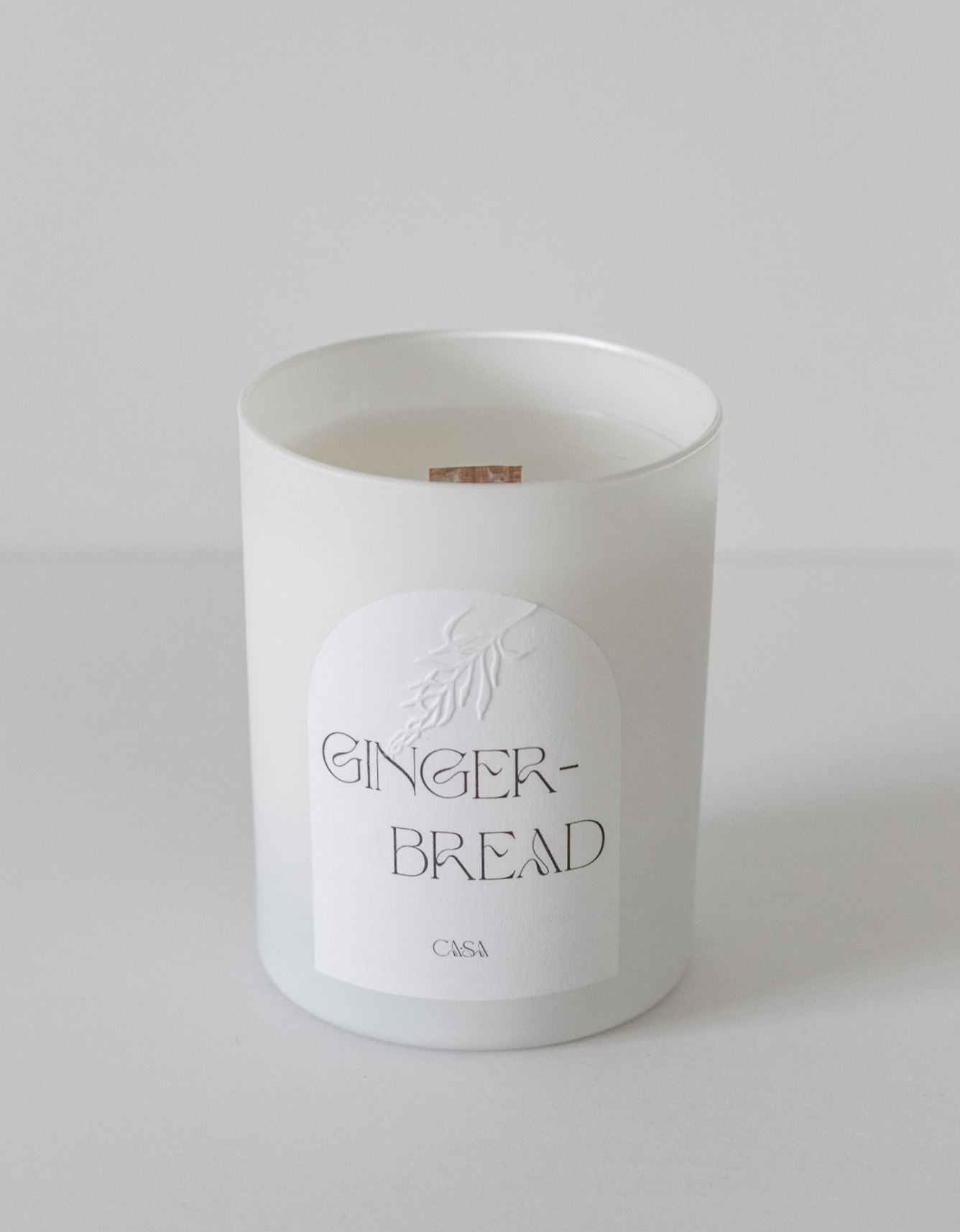 Fall + Winter Glass Tumbler Candle Candles Casa Sanctum Gingerbread