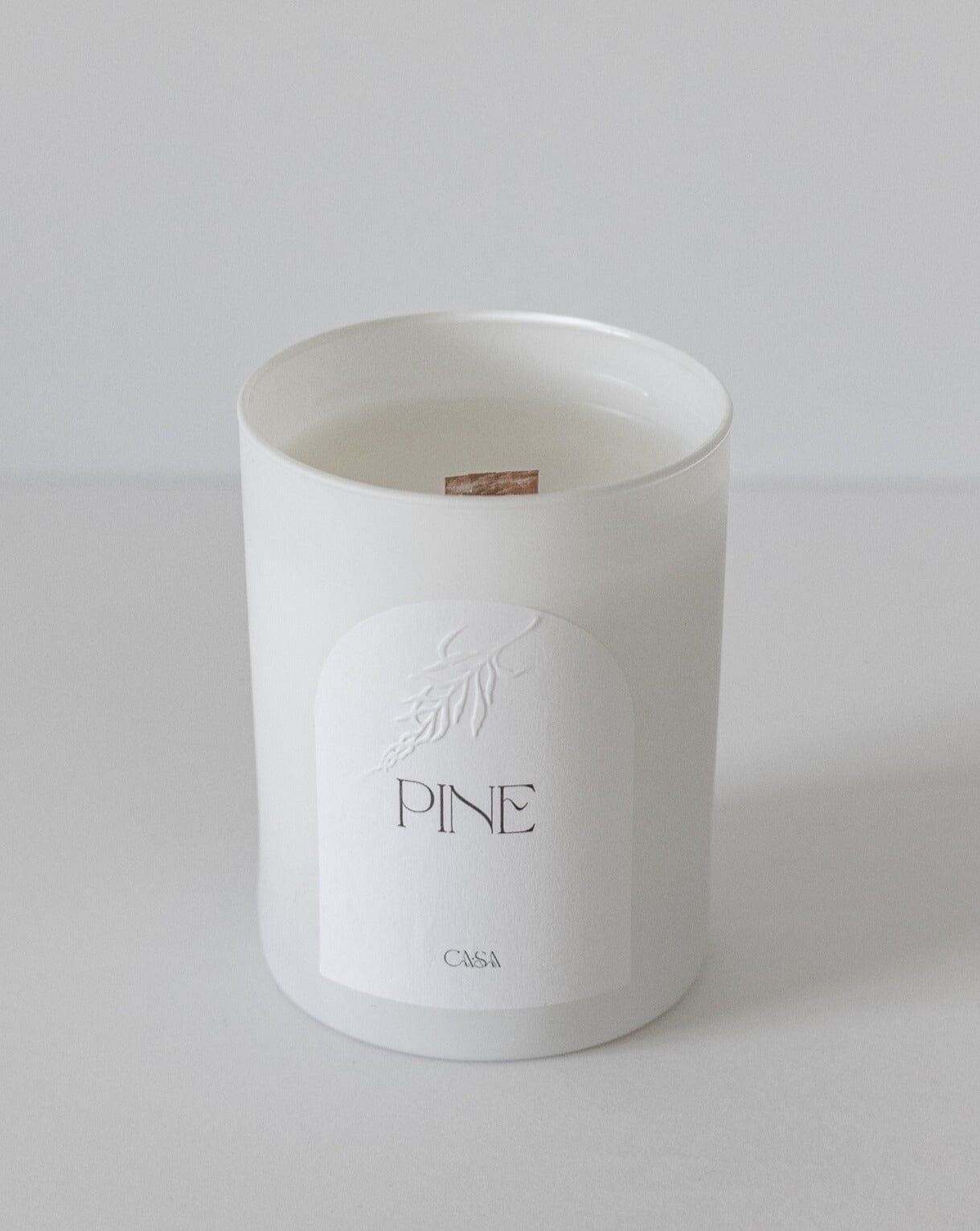 Fall + Winter Glass Tumbler Candle Candles Casa Sanctum Pine