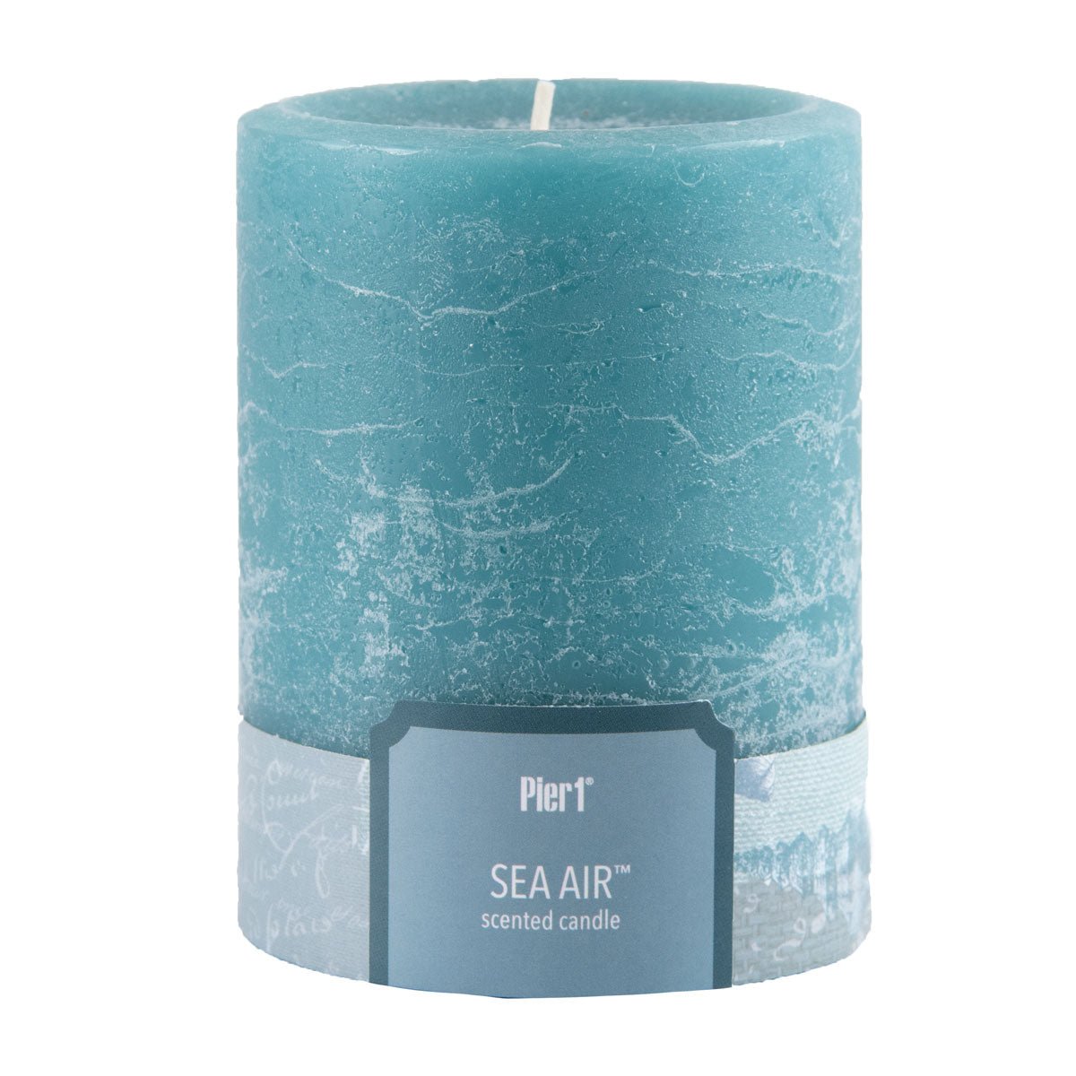 Pier 1 Sea Air 3x4 Mottled Pillar Candle