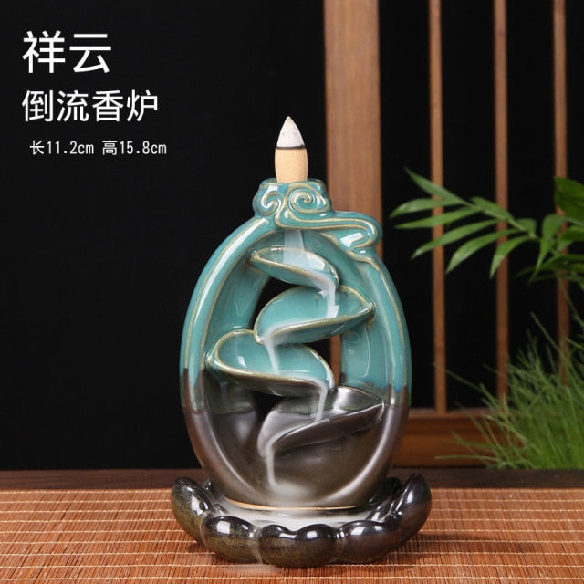 Ceramic Lotus Backflow Incense