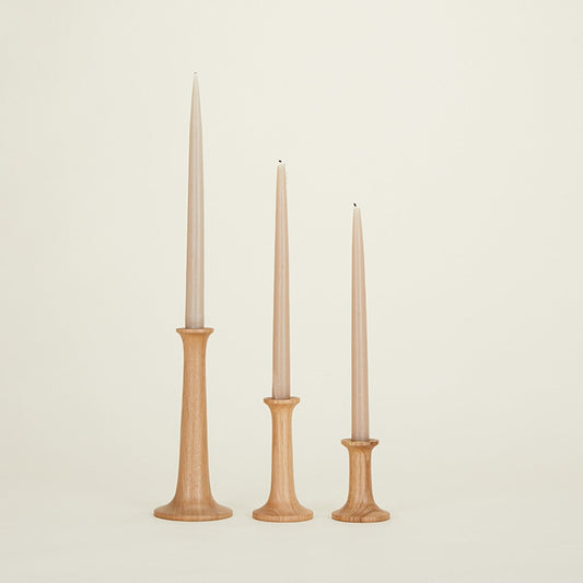 Simple Candle Holder - Oak