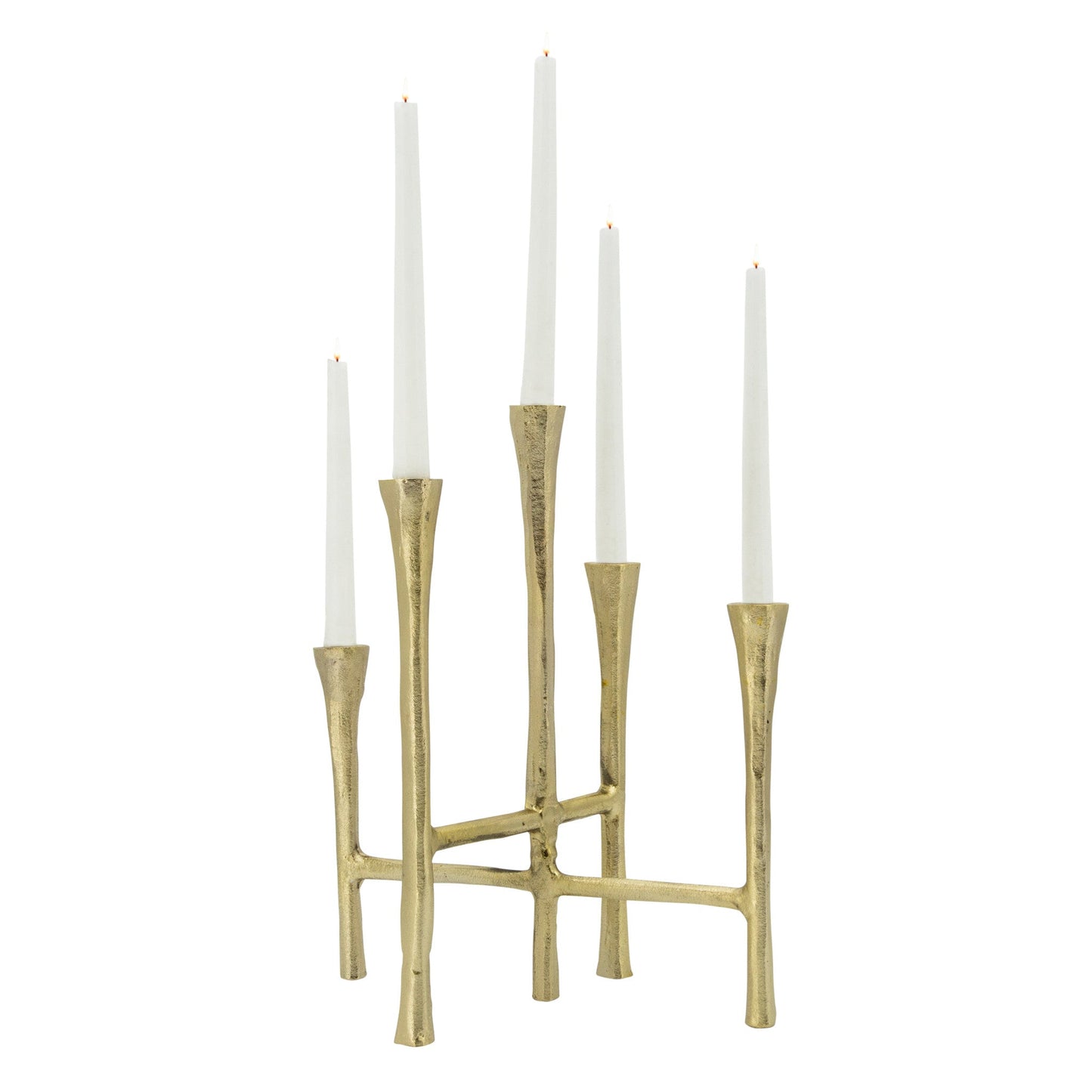 Sagebrook Home Iron Metal 5-Candlestick Stand - lily & onyx