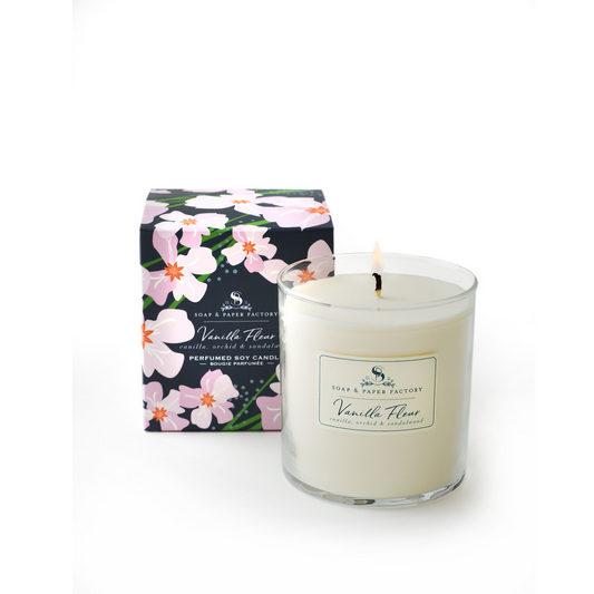 Soap & Paper Factory Vanilla Fleur Large Soy Candle (9.5 oz) #10083229