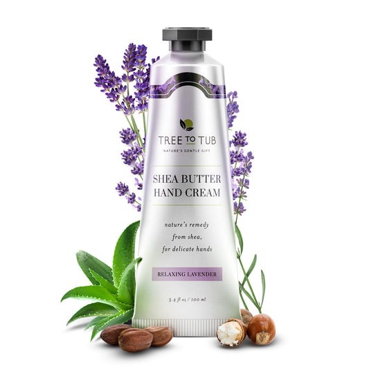 Non-Greasy Lavender Hand Cream with Shea & Cocoa Butter
