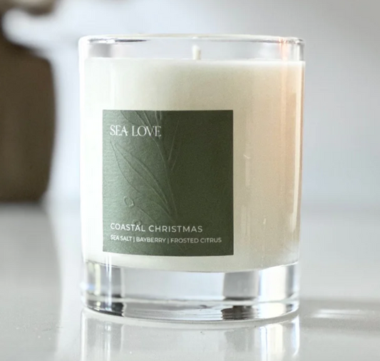 Sea Love Costal Christmas Candle