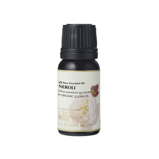 Ausganica 100% Certified Organic Essential Oil Dilution Neroli 3% in Jojoba 10ml