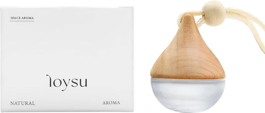 Hanging Car Air Freshener,Moso Bamboo Car Hanging Fragrance Diffuser Essential Oil Diffuser,Perfume Aromatherapy Pendant Bottle Car Vials Refillable Oil (Moso Bamboo)