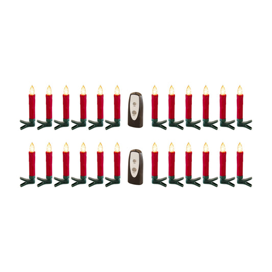 LED Clip on Taper Candle with Remote (Set of 24)