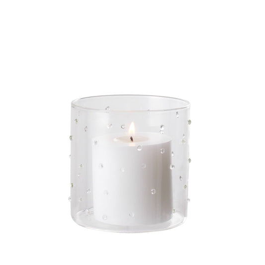 texxture Livenza™ Glass Hurricane Candleholder - lily & onyx