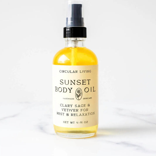 Sunset Body Oil, Clary Sage & Vetiver