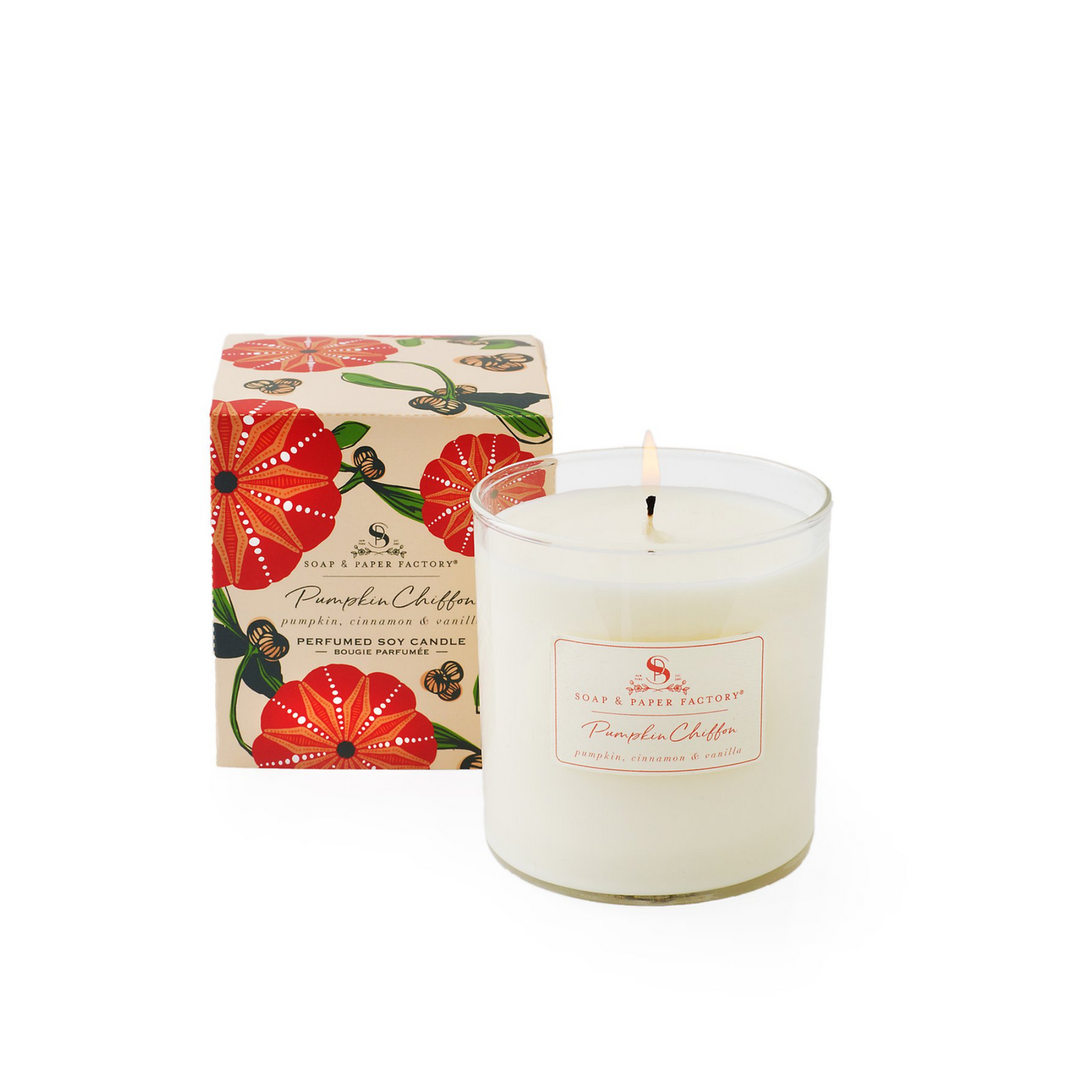 Soap & Paper Factory Pumpkin Chiffon Large Soy Candle (9.5 oz) #10084058