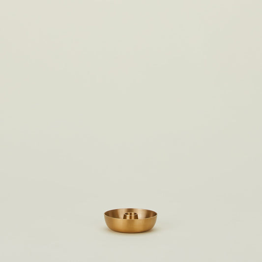 Brass Bowl Candle Holder