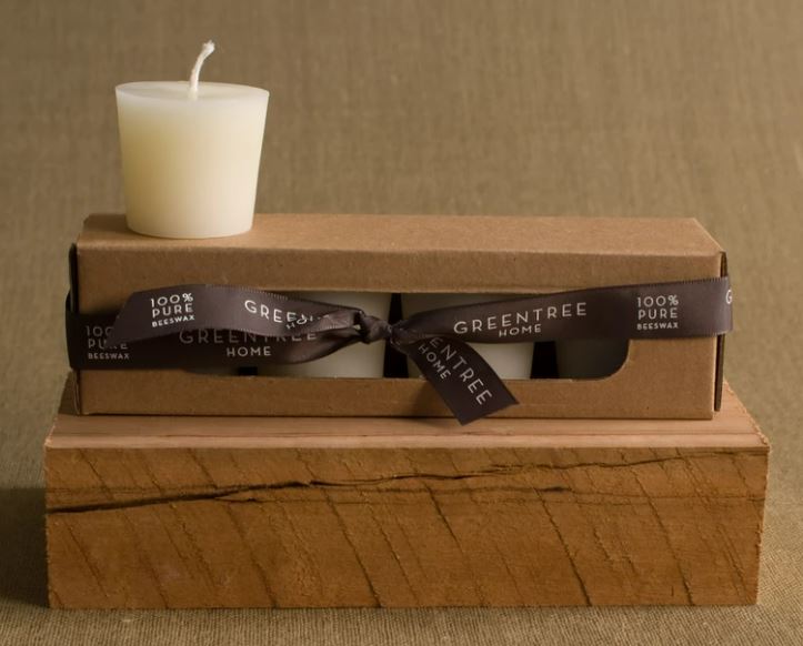 CREAM VOTIVES SET OF FOUR