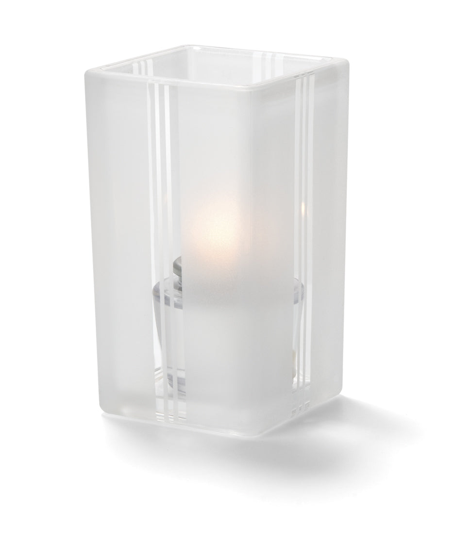 Hollowick Quad Square Style Glass Candle Holders