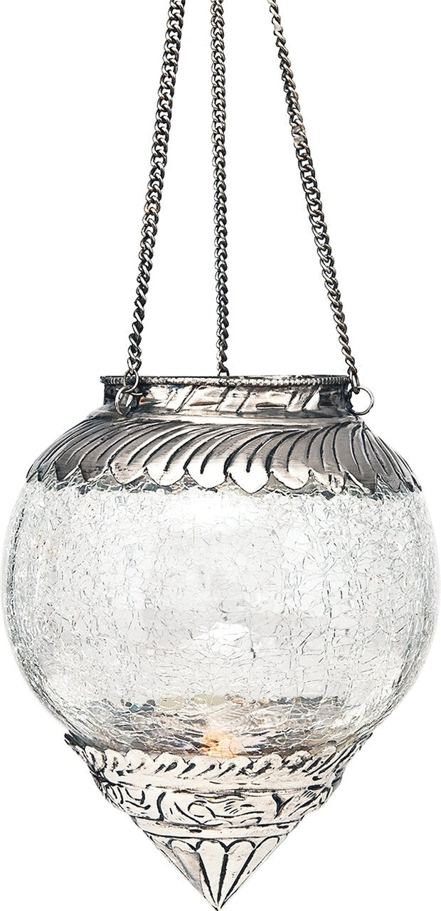 Marbella Hanging Glass Moroccan Candle Lantern