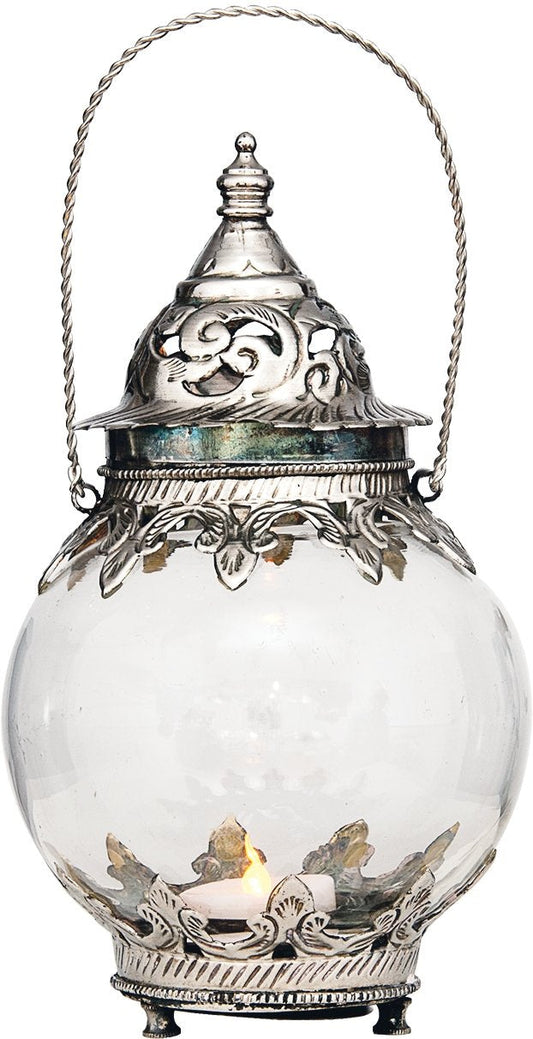 Amira Hanging Glass Moroccan Candle Lantern