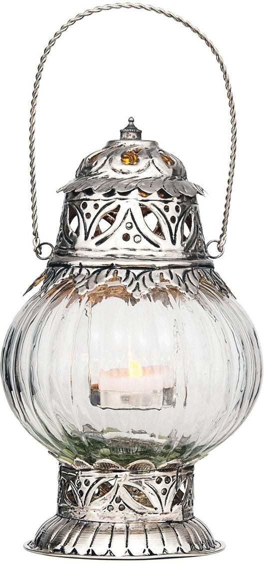 Sultan Hanging Glass Moroccan Candle Lantern