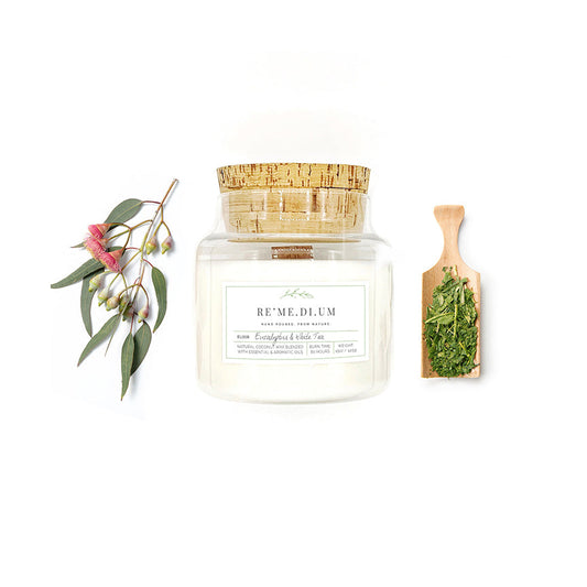 RE'ME.DI.UM Eucalyptus & White Tea Candle