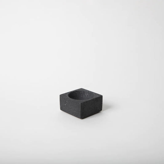 Terrazzo Square Incense Holder - Black
