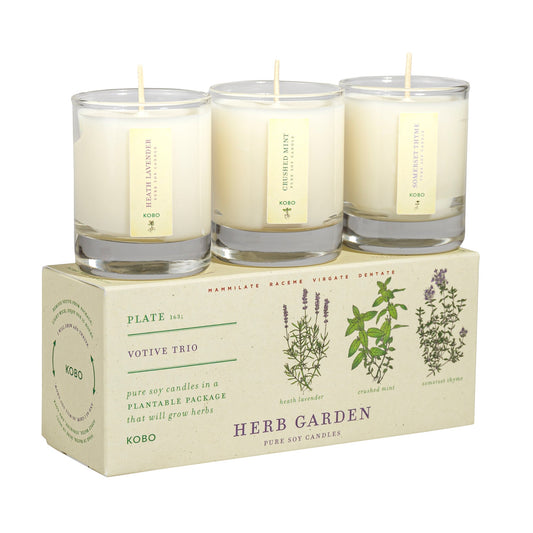 KOBO Votive Trio - Herb Garden (3 x 2.3 oz) #10087015