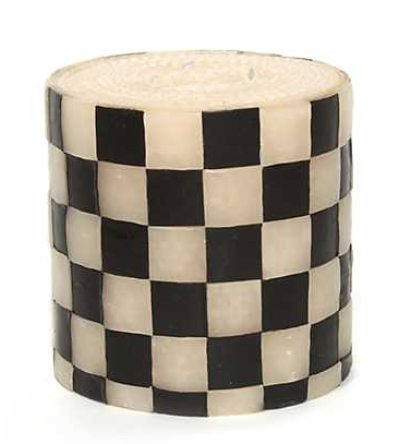 5" Check Pillar Candle