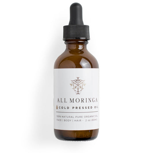 Premium Pure 100% All Natural Organic Moringa Oleifera Cold Press Seed Oil for Face,  Body, and Hair (All Skin Types) - Free Gift #2