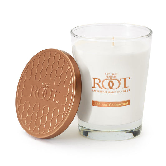 Root Candles Large Veriglass 10.5oz 630g - Japanese Cedarwood