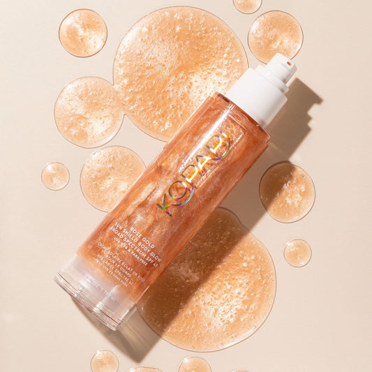 KOPARI SUN SHIELD BODY GLOW GEL SPF 45 ROSE GOLD