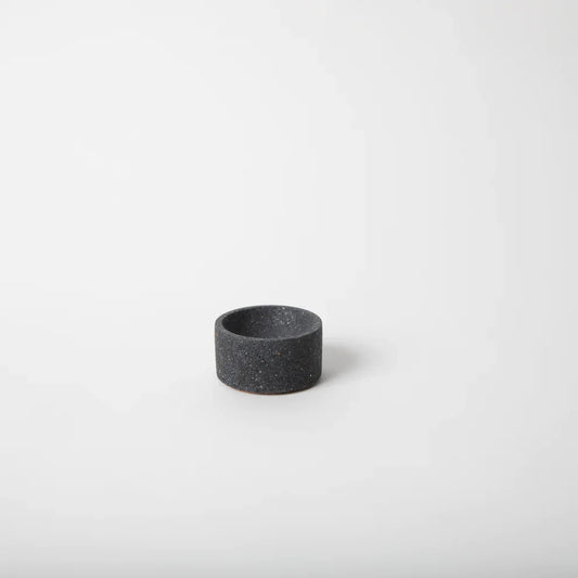 Terrazzo Round Incense Holder - Black