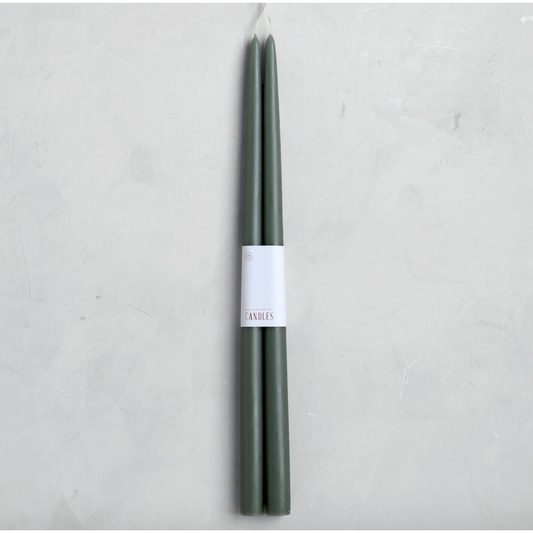 Taper Candles 18" | Moss