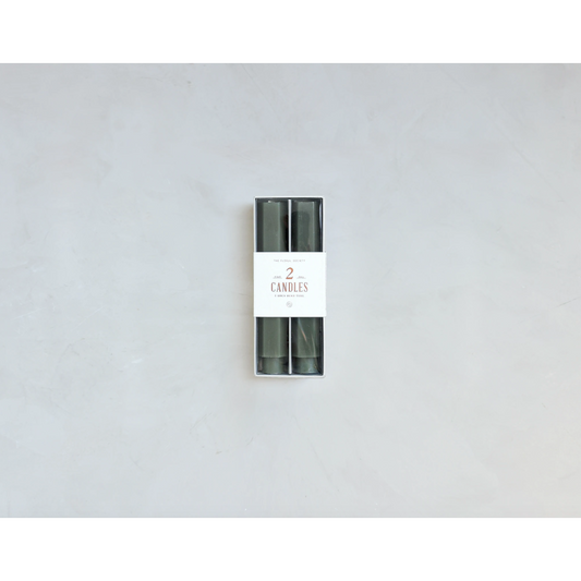 Taper Candles 6" | Moss