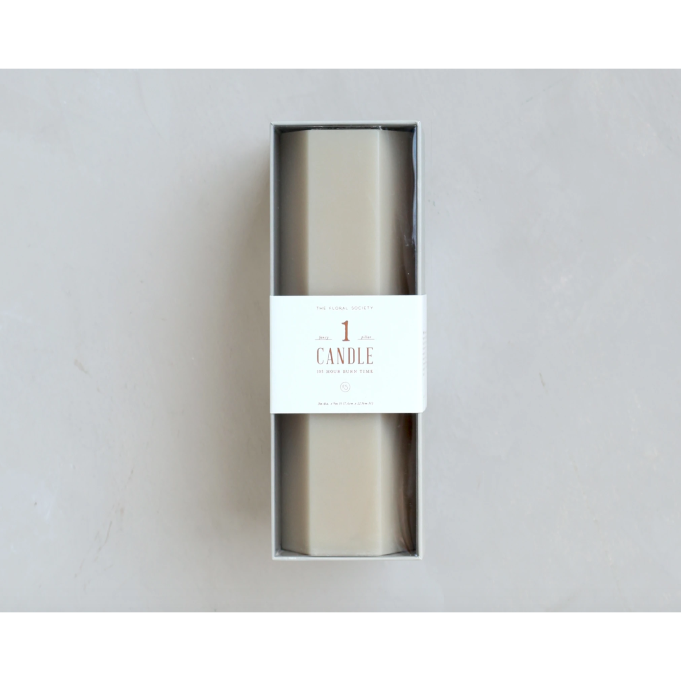 Fancy Hexagon Candle | Parchment