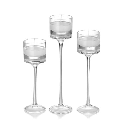 Glass Cylinder Stem Votives