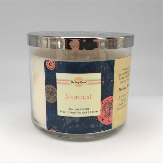 The Soap Opera Soy Wax Candle 14oz 411g - Stardust