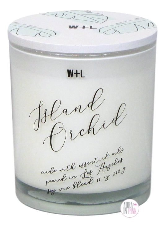 Wolf+Lamb Island Orchid Glass Jar Candle
