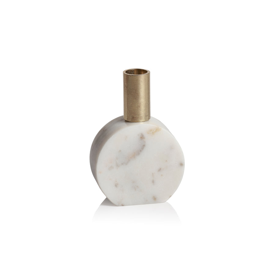 Marikina Marble Candle Holder - White