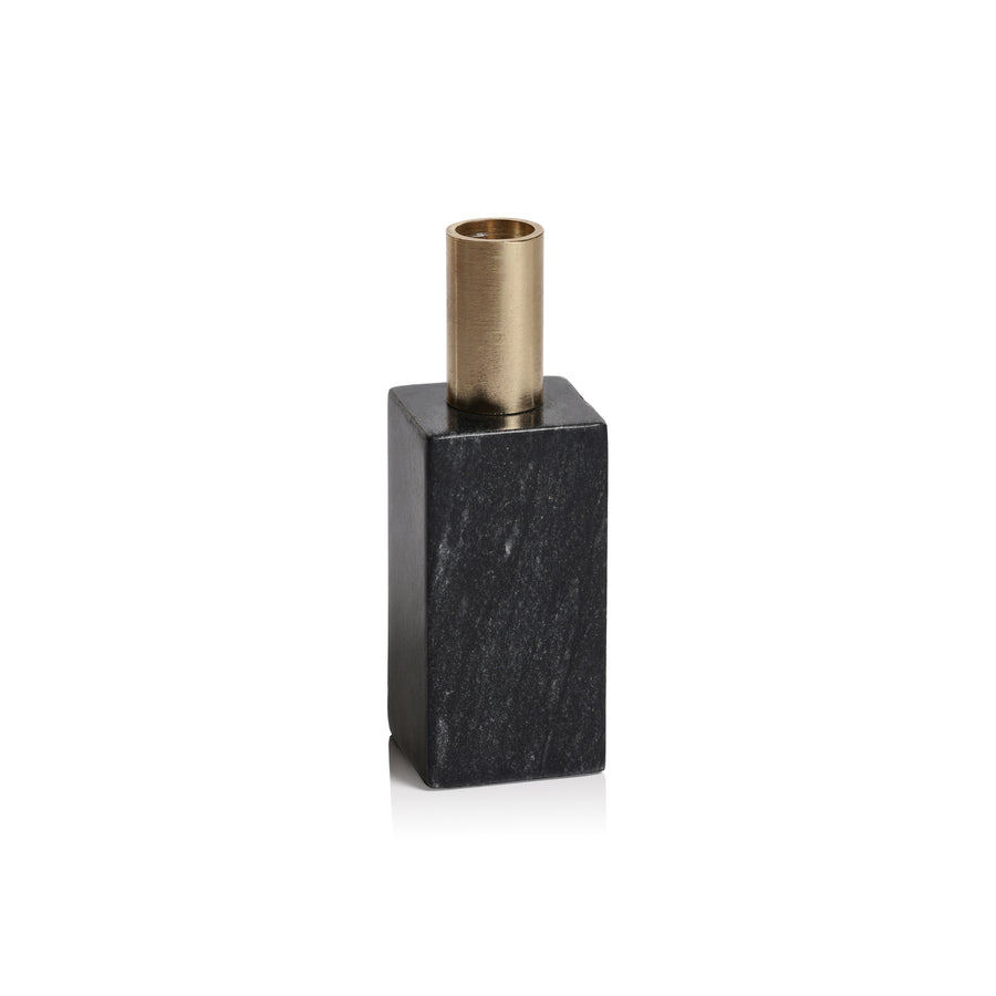 Marikina Marble Candle Holder - Black