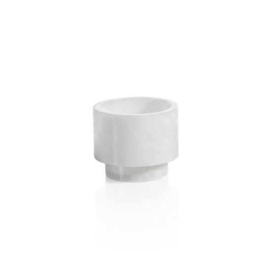 Yasmeen Polished Alabaster Stone Candle Holder