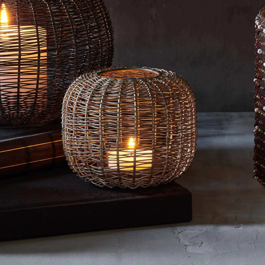 Ashbury™ Woven Iron Candleholder, Set of 3