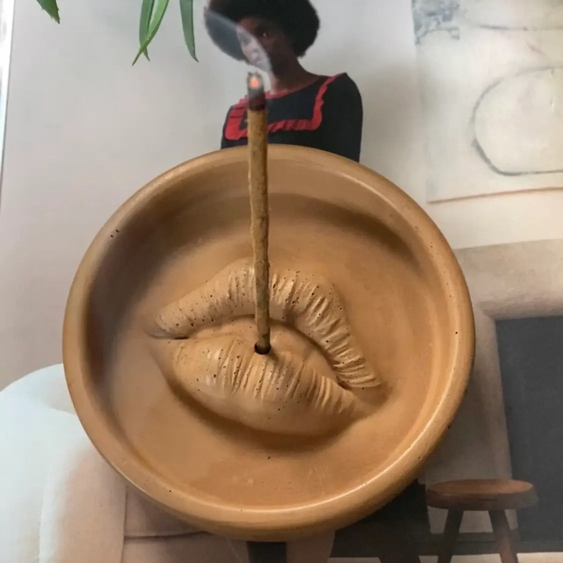 Pucker Up Incense Holder