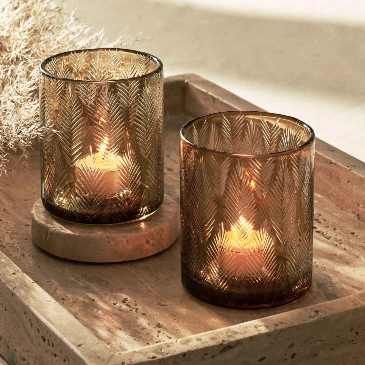 Biltmore™ Glass Candleholder, Set of 2