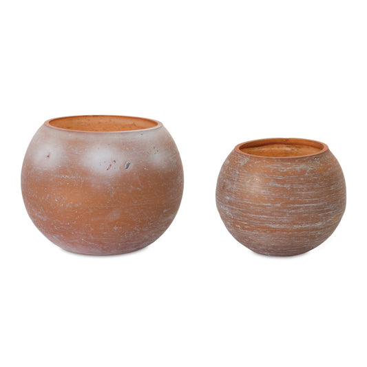Brushed Glass Votive Candle Holder, Set of 2