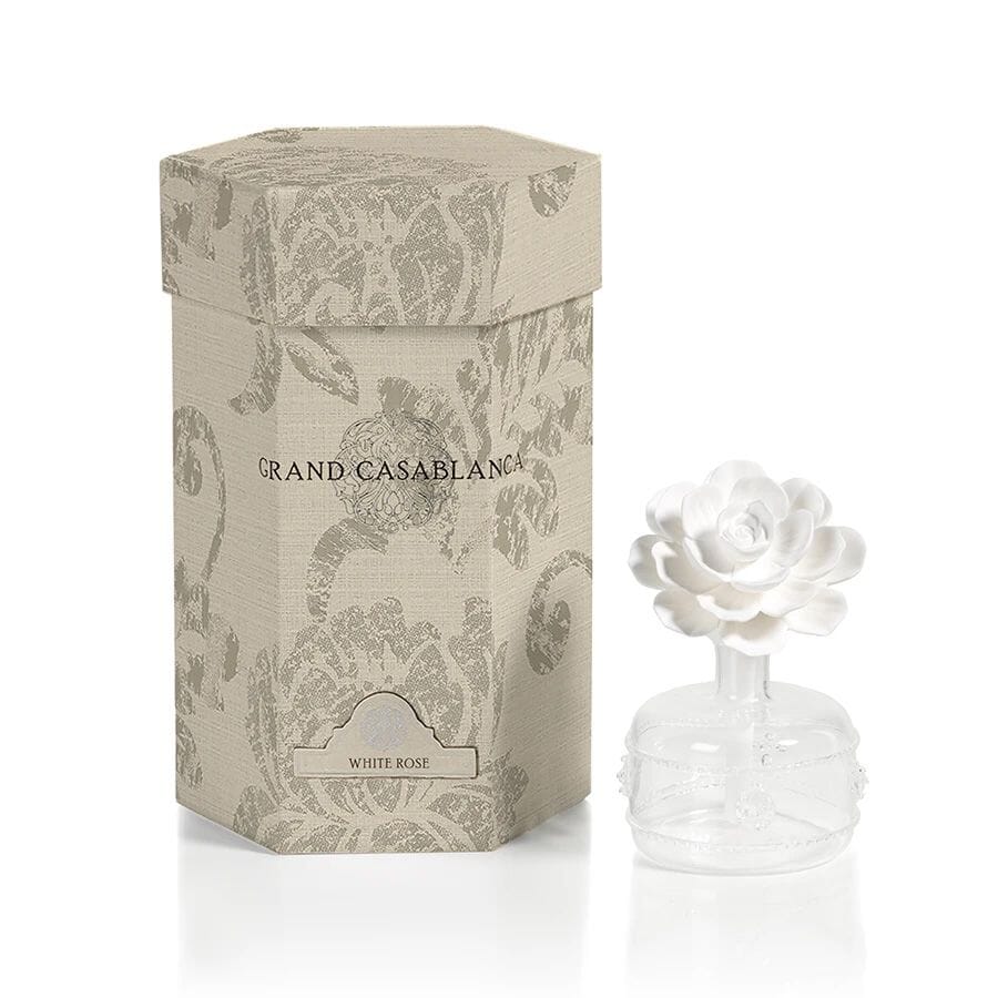 Casablanca Porcelain Diffuser - White Rose Home Decor Zodax Mini