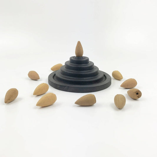 Triqi Organi Charcoal Grey Incense Holder