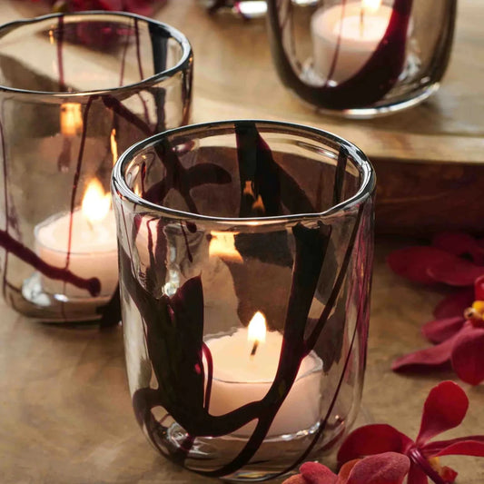 Dalby™ Mouth Blown Glass Votive, Set of 3