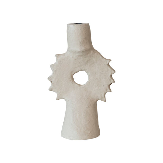 Sunburst Paper Mache Candleholder